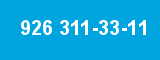 926 311-33-11